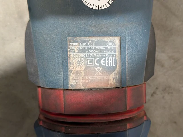 Haakse slijper 230mm 230v ~ bosch, gws 22-230 lvi, bouwjaar 2020 - afbeelding 4 van  9