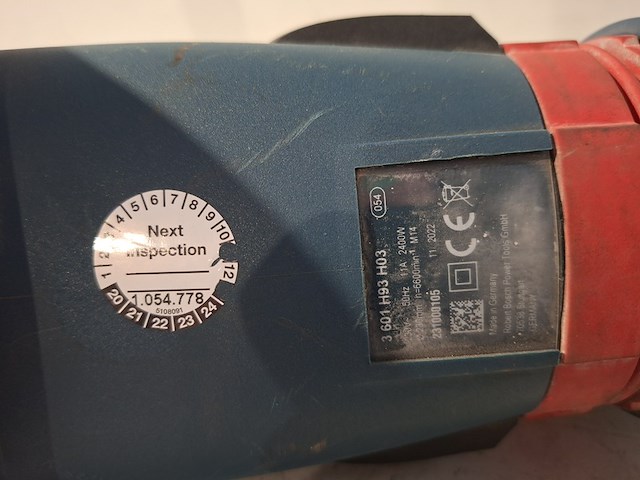 Haakse slijper 230mm 230v ~ bosch, gws 24-230 lvi, bouwjaar 2022 - afbeelding 4 van  4