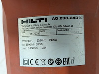 Haakse slijper 230mm 230v hilti hilti, ag 230-24d, bouwjaar 2022 - afbeelding 7 van  7