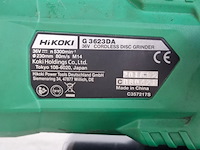 Haakse slijper 230mm accu 36v hitachi, g3623dawgz, bouwjaar 2019 - afbeelding 10 van  13