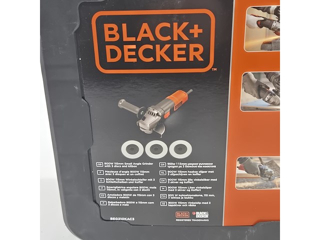 Haakse slijper, black&decker, beg210kac3, 2021 - afbeelding 4 van  5
