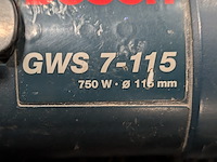 Haakse slijper bosch, gws 7-115, bouwjaar 2001 - afbeelding 4 van  6