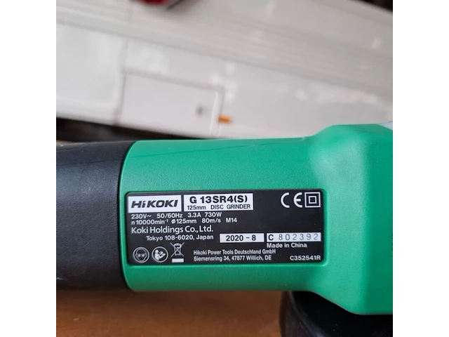 Haakse slijper, hikoki, g13sr4, 2020 - afbeelding 4 van  7