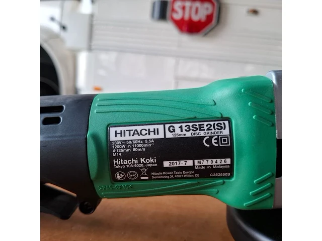 Haakse slijper hitachi, g 13se2(s), bouwjaar 2017 - afbeelding 3 van  5