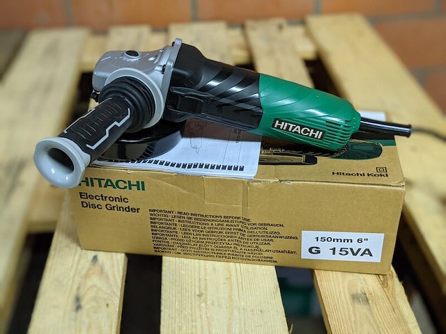 Haakse slijper, hitachi, g15va - afbeelding 1 van  4