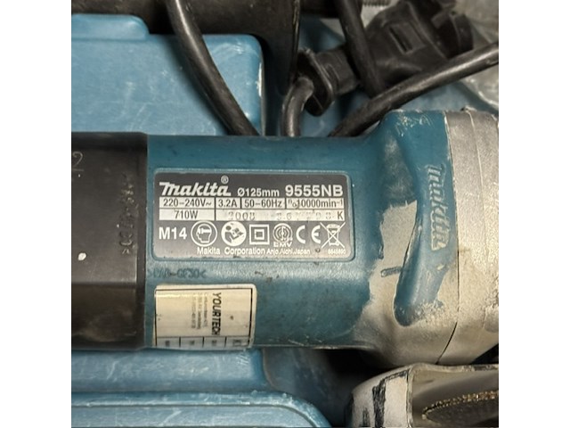 Haakse slijper makita, 9555nb - afbeelding 2 van  3