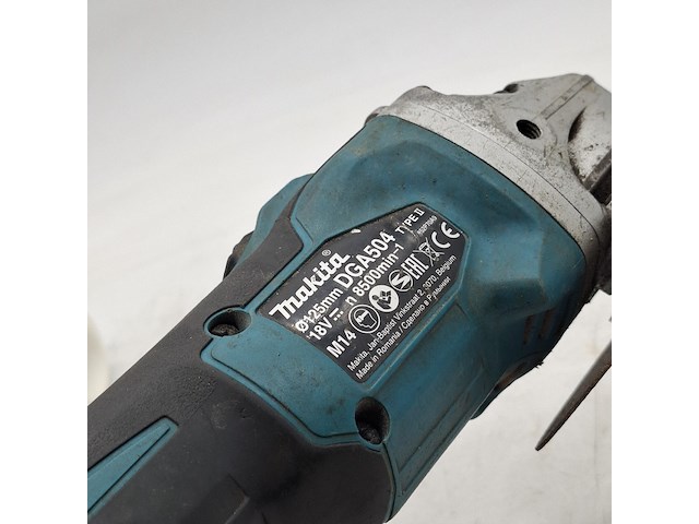 Haakse slijper, makita, dga504, 2021 - afbeelding 8 van  10