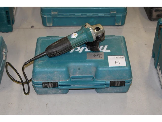 Haakse slijper makita ga50303r met kunststoffen koffer - afbeelding 1 van  2