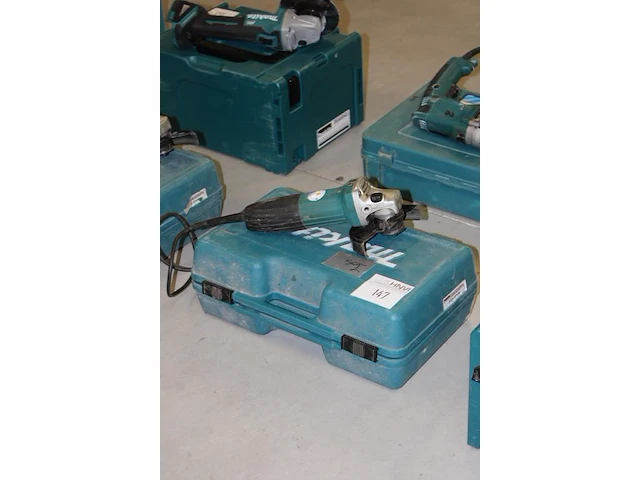 Haakse slijper makita ga50303r met kunststoffen koffer - afbeelding 2 van  2