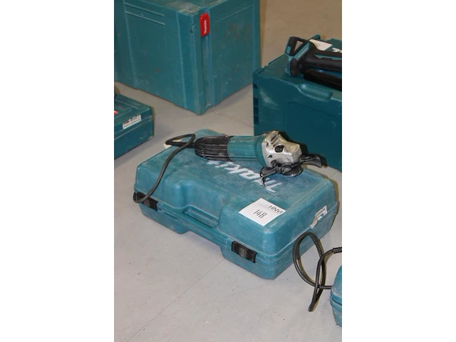 Haakse slijper makita ga50303r met kunststoffen koffer - afbeelding 2 van  2