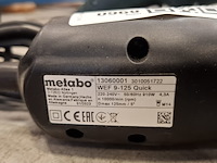 Haakse slijper met metaal kantenfrees metabo, wef 9-125 quick, kfm16-15 f - afbeelding 4 van  12