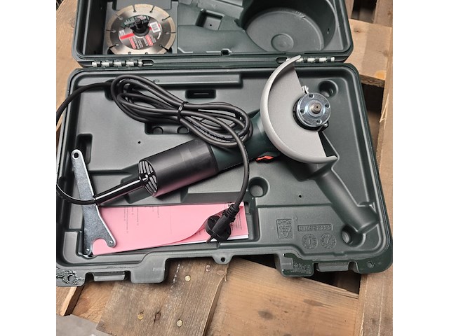 Haakse slijper, metabo, w 850-125 set, groen - afbeelding 2 van  6