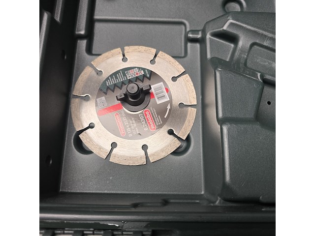 Haakse slijper, metabo, w 850-125 set, groen - afbeelding 3 van  6
