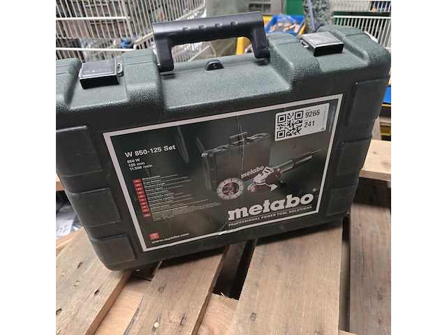 Haakse slijper, metabo, w 850-125 set, groen - afbeelding 6 van  6