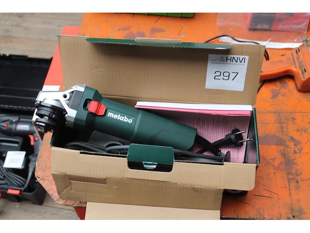 Haakse slijper metabo w1100-125. nieuw in doos. - afbeelding 1 van  2