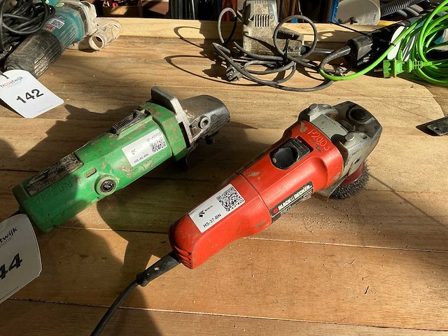 Haakse slijpmachine (2x) - afbeelding 1 van  7