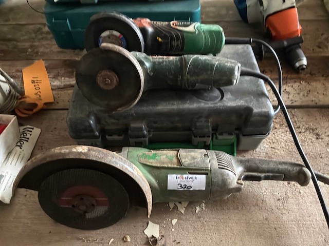 Haakse slijpmachine (3x) - afbeelding 1 van  3
