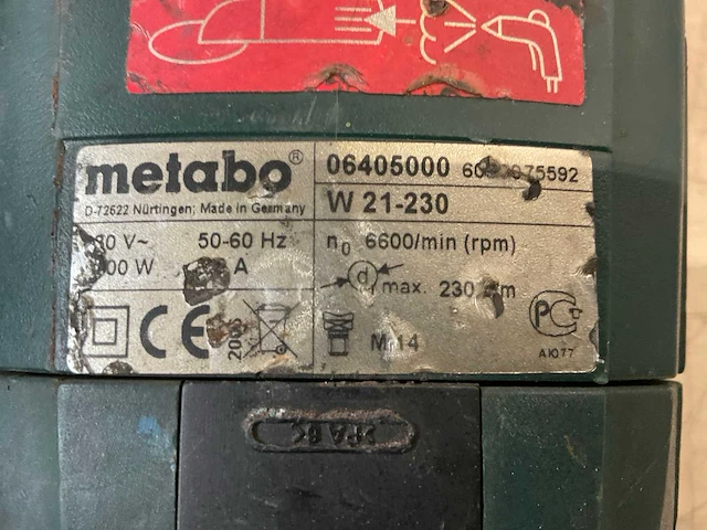 Haakse slijpmachine (3x) - afbeelding 3 van  7