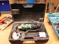 Haakse slijptol hitachi g13ss in kunststoffen koffer.