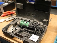 Haakse slijptol hitachi g13ss in kunststoffen koffer. - afbeelding 2 van  2