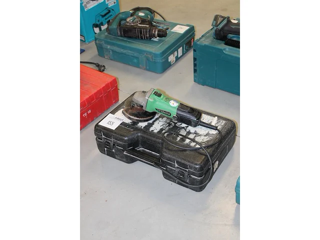 Haakse slijptol hitachi nn met koffer - afbeelding 2 van  2