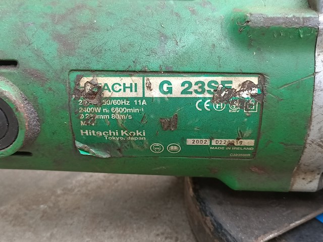 Haakseslijper, hitachi, g23se, 2002 - afbeelding 3 van  6