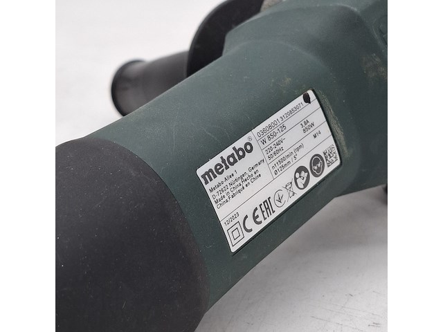 Haakseslijper, metabo, w850-125, 2023 - afbeelding 6 van  7