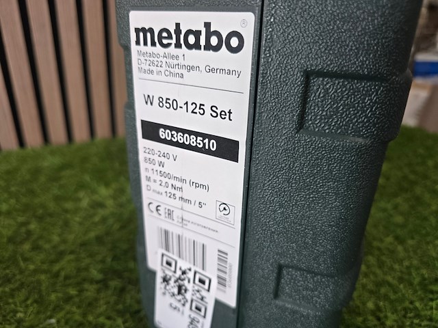 Haakseslijper metabo, w850-125 - afbeelding 3 van  11