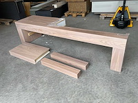 Haard onderbouw noten fineer - afbeelding 1 van  1