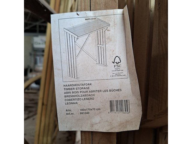 Haardhoutafdak, grenen - afbeelding 2 van  3