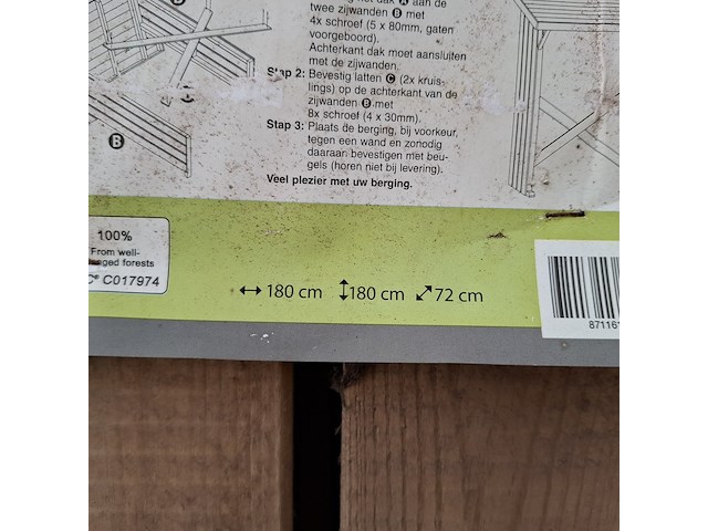 Haardhoutberging, grenen - afbeelding 4 van  4