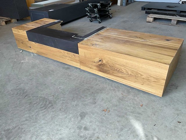 Haardonderbouw eiken fineer naturel - afbeelding 2 van  6