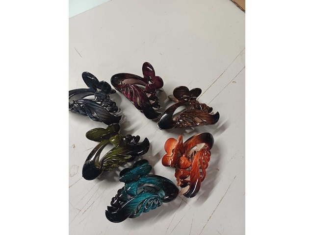 Haarklem groot mix kleur 25 sets a 6 stuks - afbeelding 5 van  7