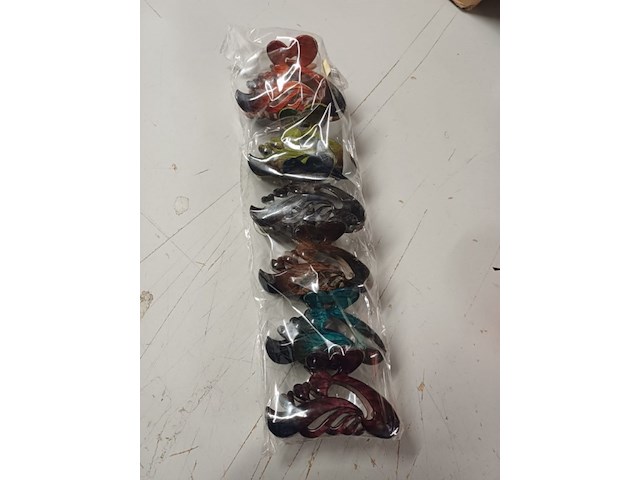 Haarklem groot mix kleur 25 sets a 6 stuks - afbeelding 7 van  7