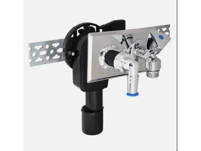 Haas - 4060 - inbouw apparaten-sifon uit pe voor horizontale montage (2x) - afbeelding 1 van  3