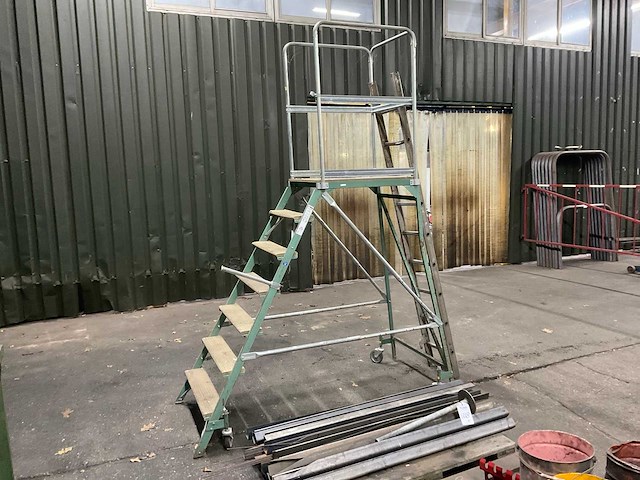 Haca leitern platformtrap, verrijdbaar - afbeelding 1 van  5