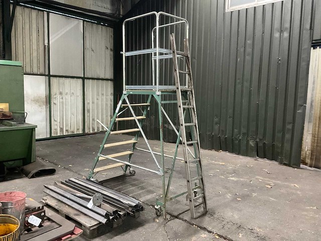 Haca leitern platformtrap, verrijdbaar - afbeelding 4 van  5