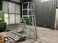 Haca leitern platformtrap, verrijdbaar - afbeelding 4 van  5