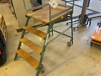 Haca leitern zh 1/367 uw verrijdbare magazijntrap - afbeelding 1 van  3