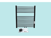Haceka design radiator gobi zwart 6punts - afbeelding 2 van  3