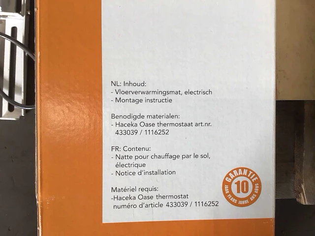 Haceka fuego elektrische vloerverwarmingsmat - afbeelding 2 van  2