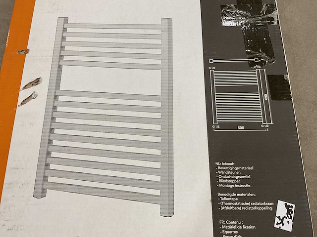 Haceka gita 500x690mm designradiator - afbeelding 3 van  3