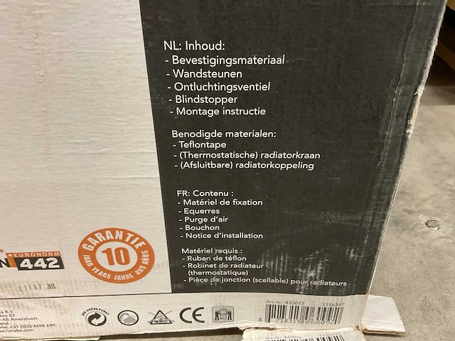 Haceka gobi 1624x590mm designradiator - afbeelding 5 van  5