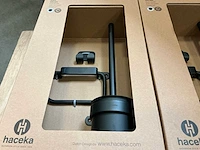 Haceka ixi zwart toilet garnituur (2x) - afbeelding 3 van  5