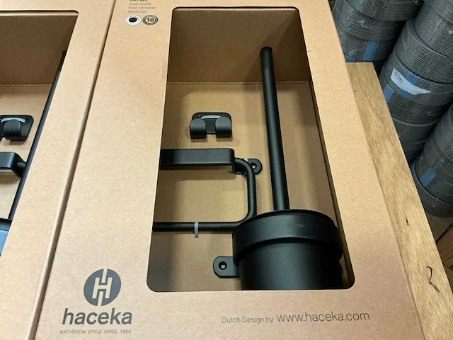Haceka ixi zwart toilet garnituur (2x) - afbeelding 4 van  5