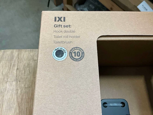 Haceka ixi zwart toilet garnituur (2x) - afbeelding 5 van  5