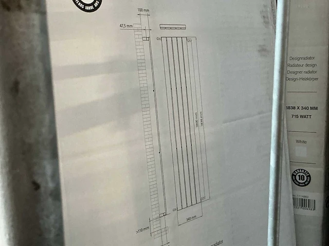 Haceka negev designradiator (2x) - afbeelding 3 van  3