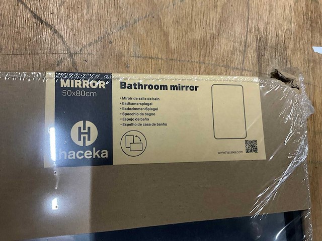 Haceka spiegel 500x800mm zwart - afbeelding 4 van  4