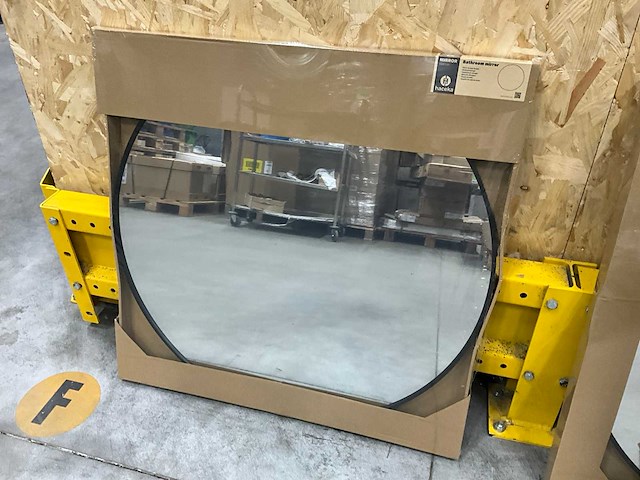 Haceka spiegel rond 80 cm zwart - afbeelding 2 van  4