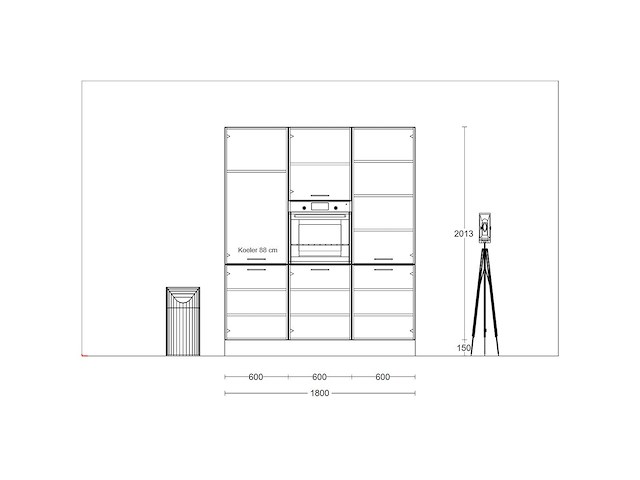 Häcker concept - bali notenhout - eiland - afbeelding 14 van  33